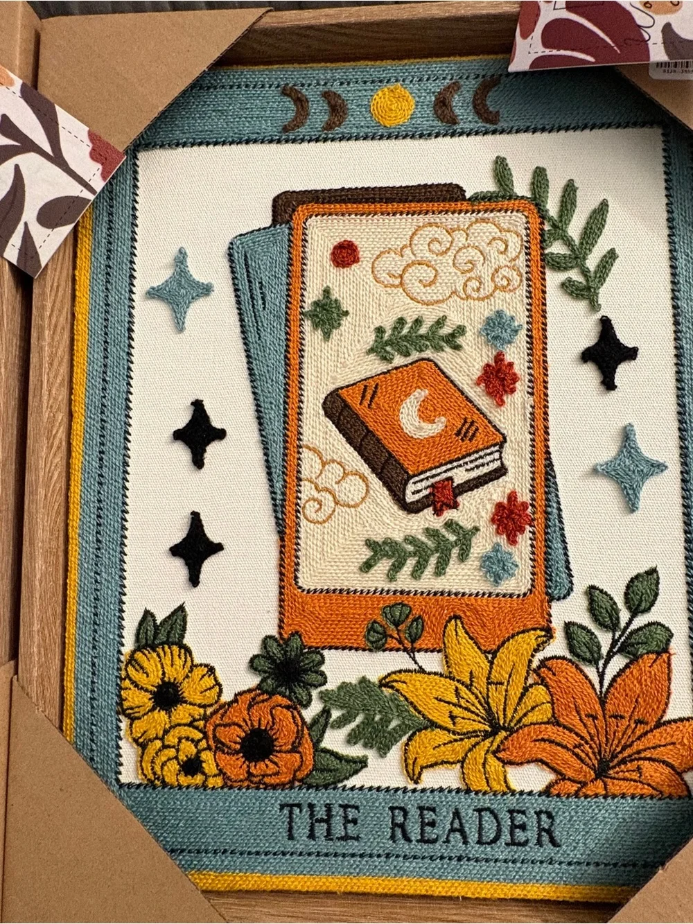 BP Home Tarot Card Wall Art Set of 3 The Kiss The Moon The Reader Decor 15x12